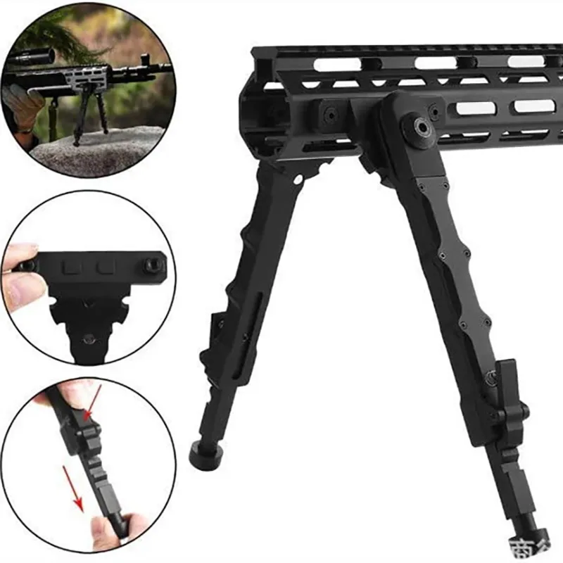 360 degree rotation V9 M-LOK bipod tactical bipod metal with mou